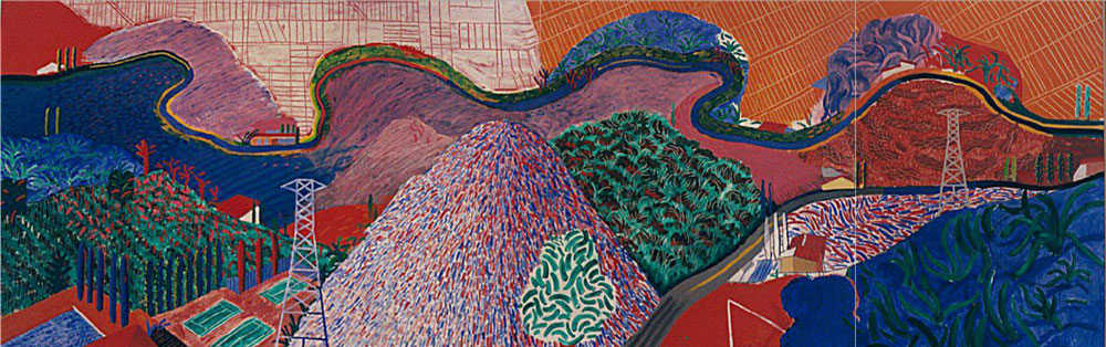 © David Hockney, Mulholland Drive, The Road to the Studio