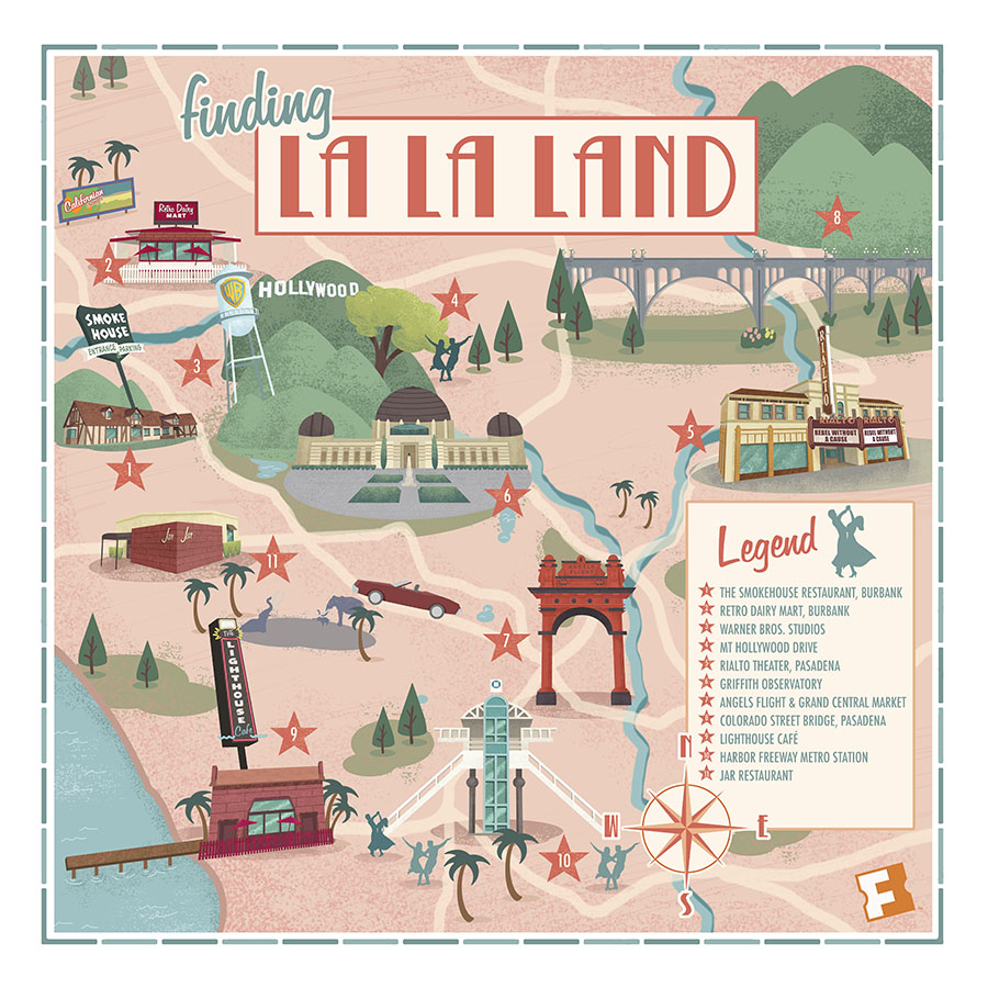 © Brian Miller, La la land Map