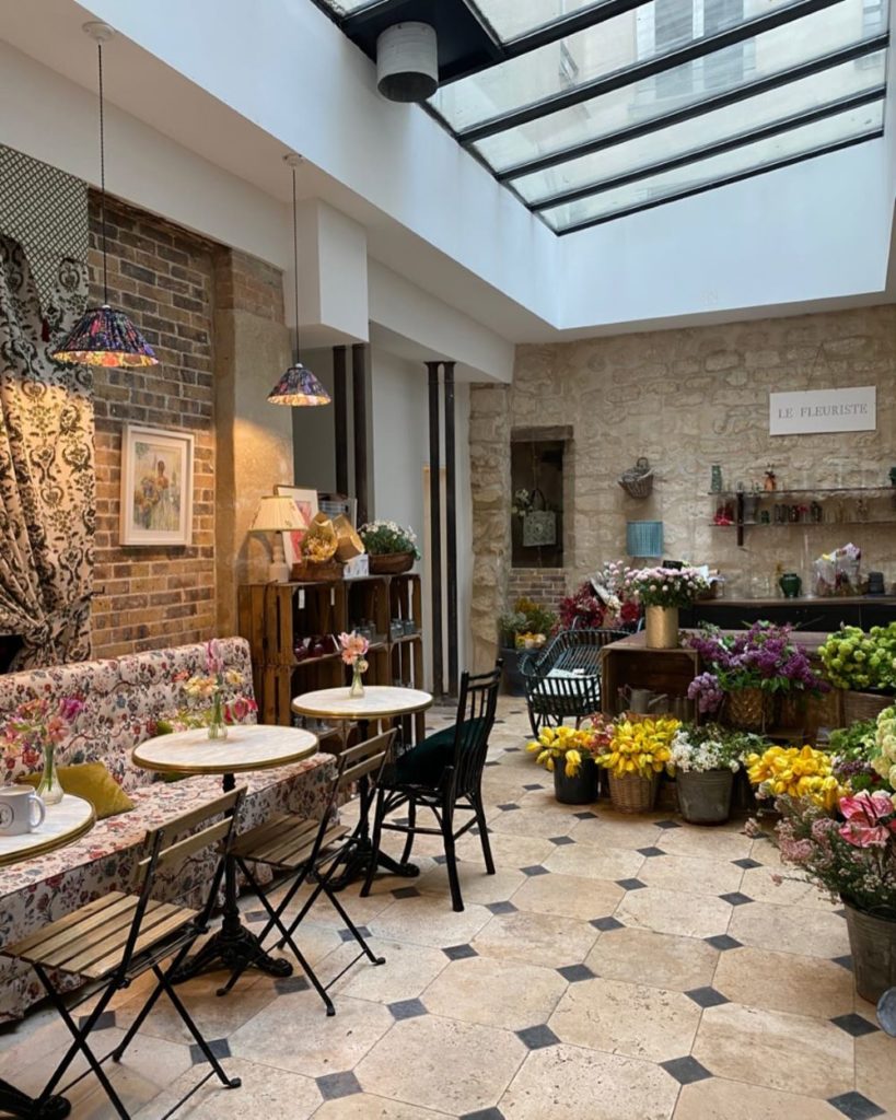 café fleuriste cordelia coffee flower shop paris